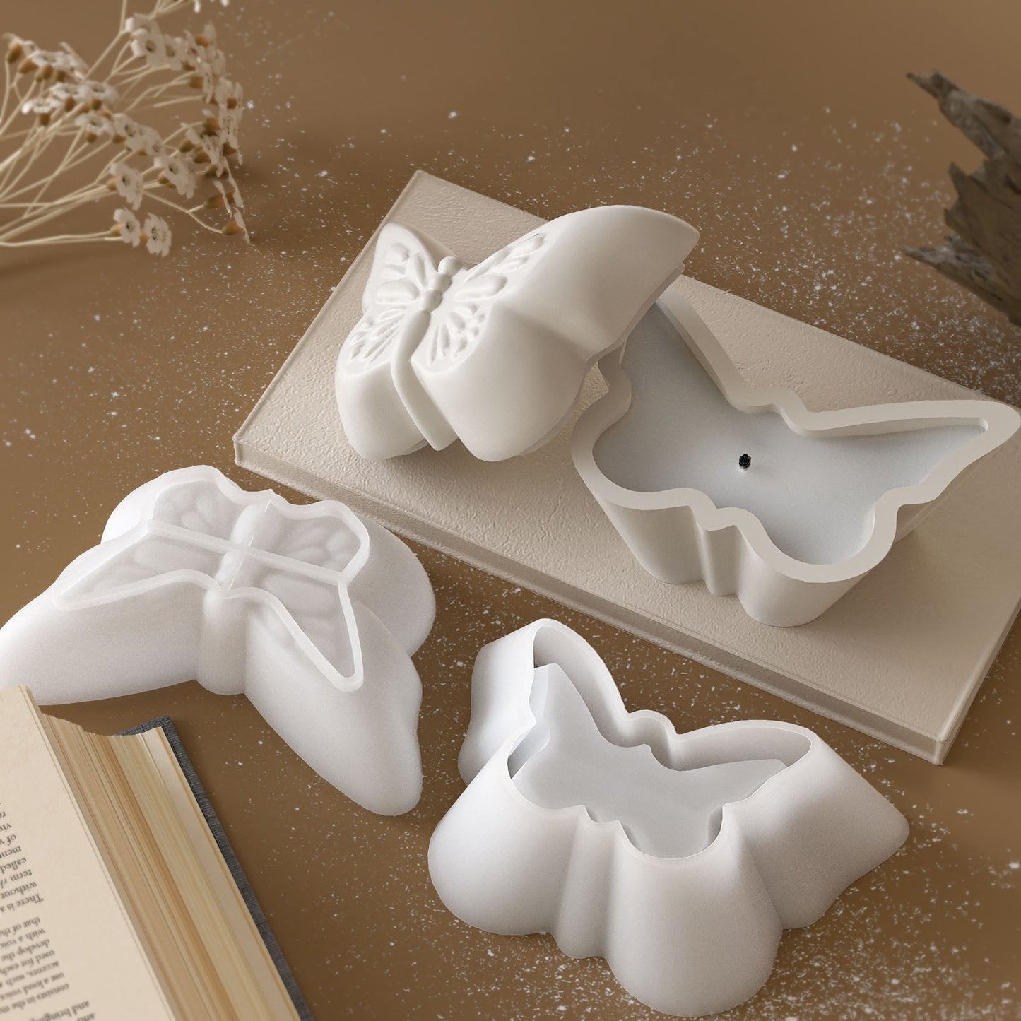 Butterfly shape Candle Jar Silicone Mold