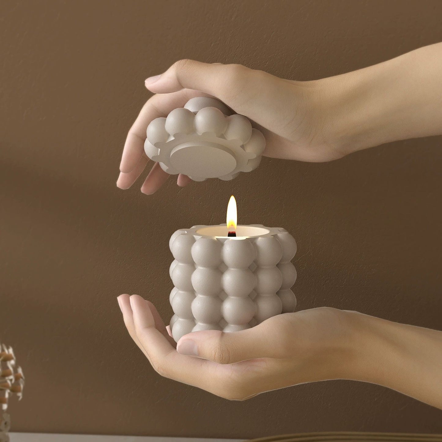 Bubble Candle Jar Storage Silicone Mold