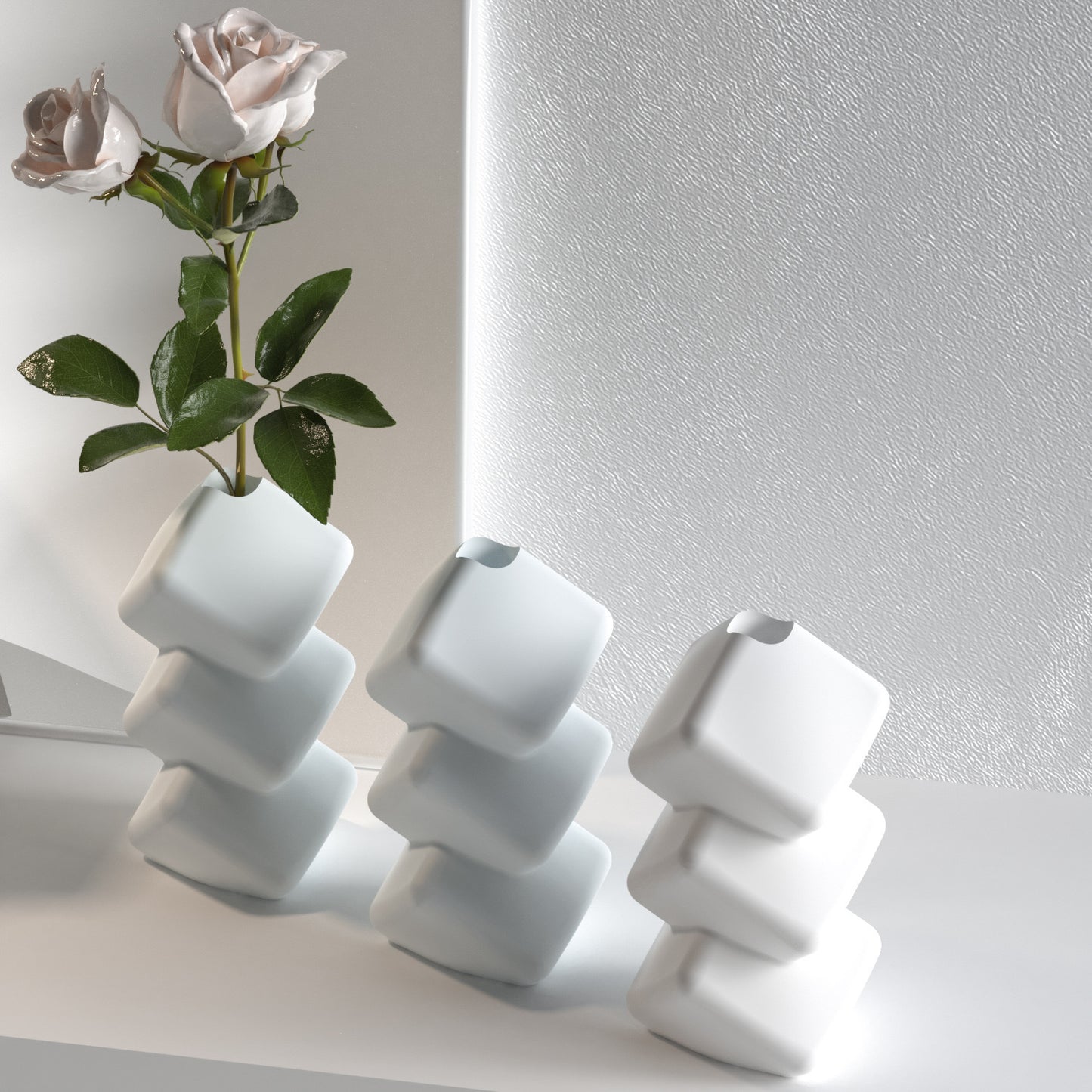 Oblique Block Vase Silicone Mold