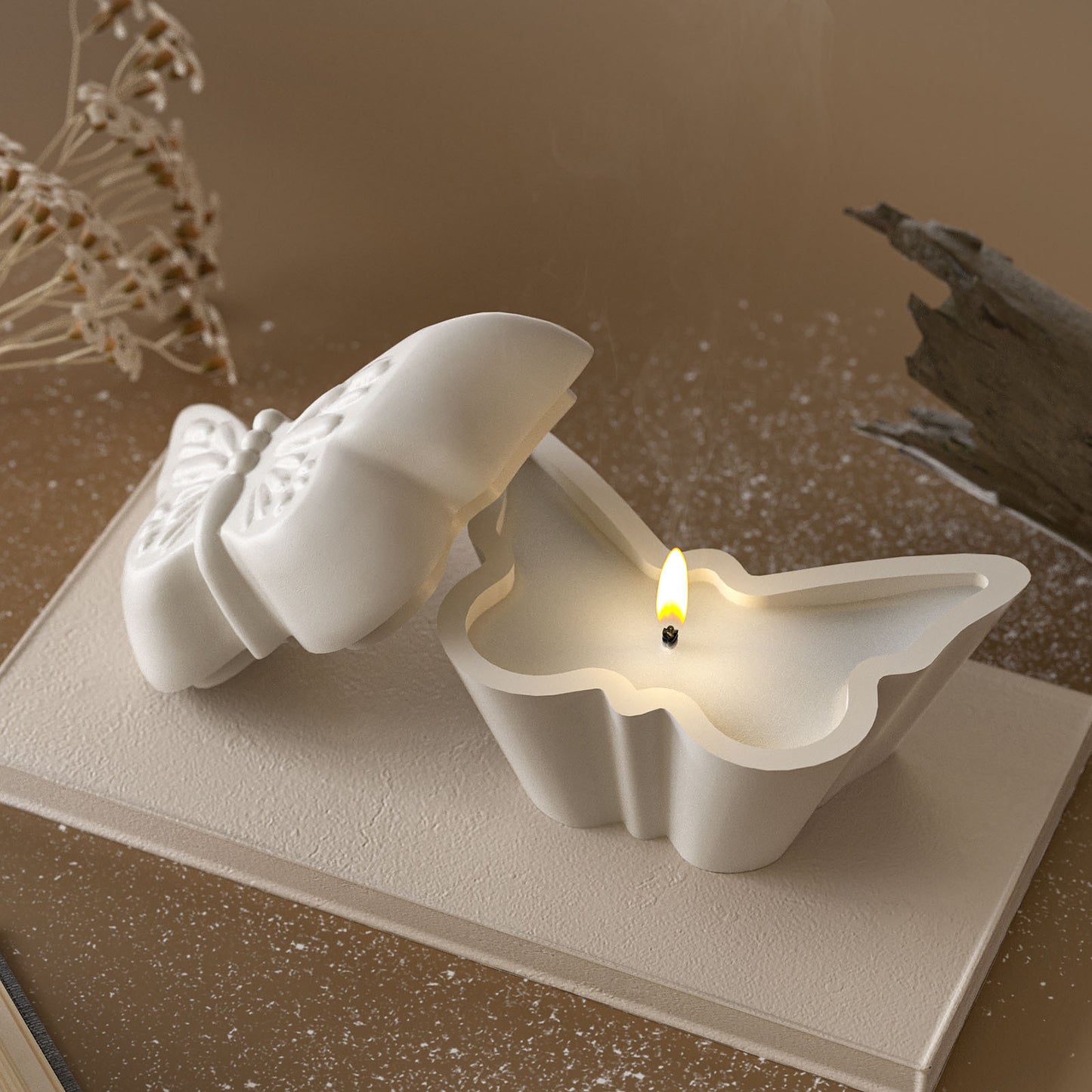 Butterfly shape Candle Jar Silicone Mold