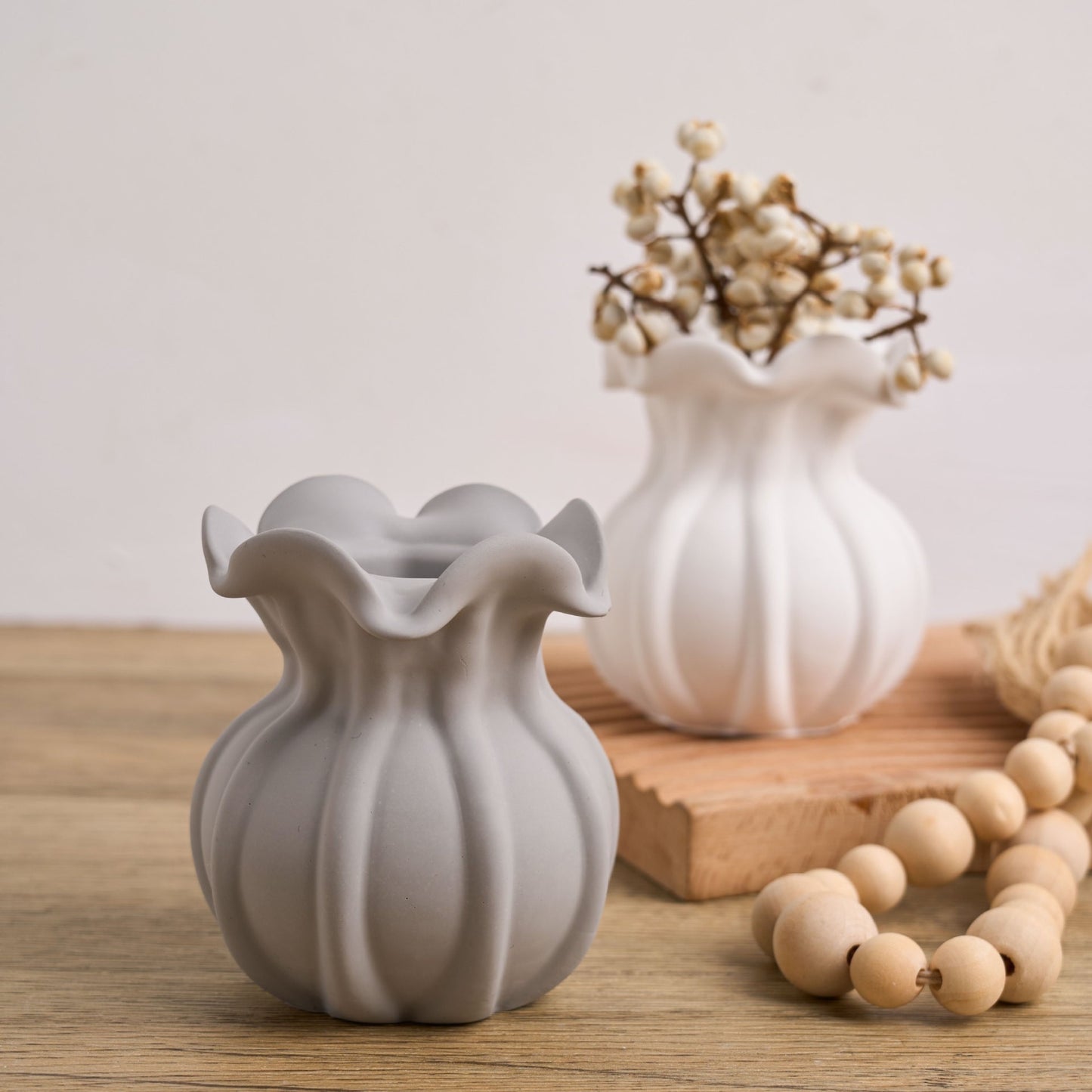 Flower Ruffle Vase Silicone Mold