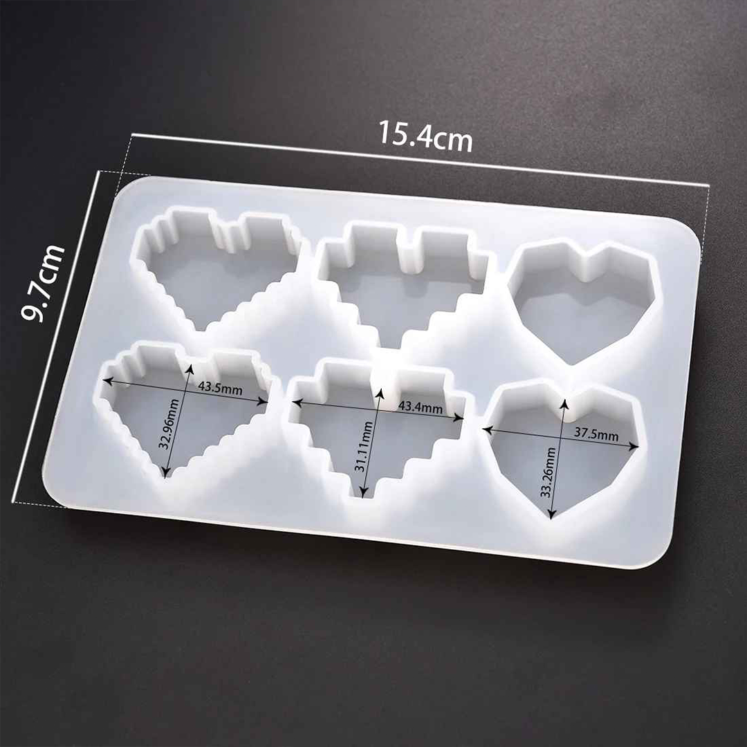 Heart Keychain Silicone Mold