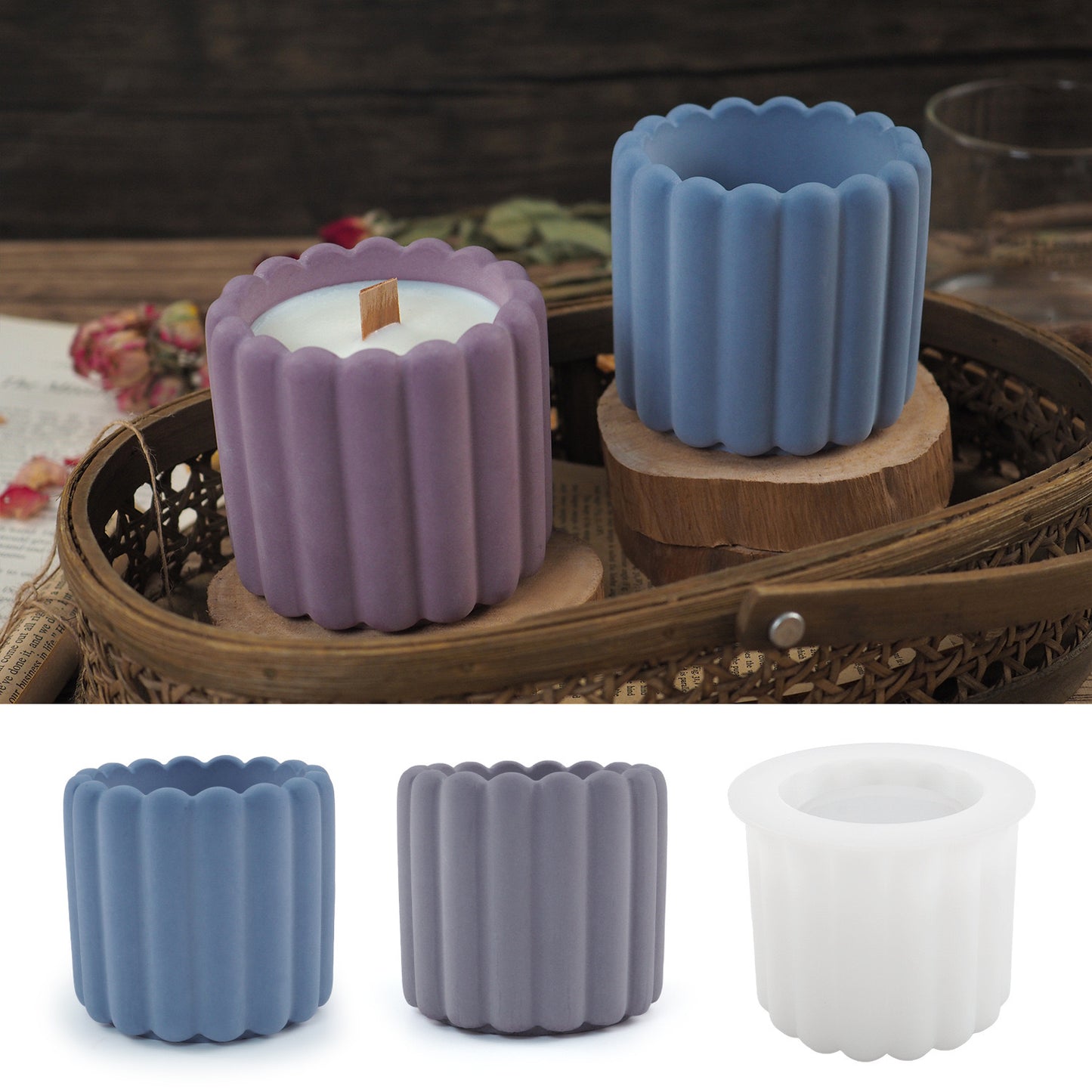 Candle Jar Silicone Mold