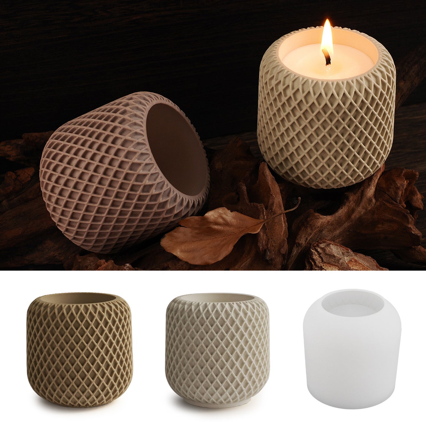 Candle Jar Silicone Mold