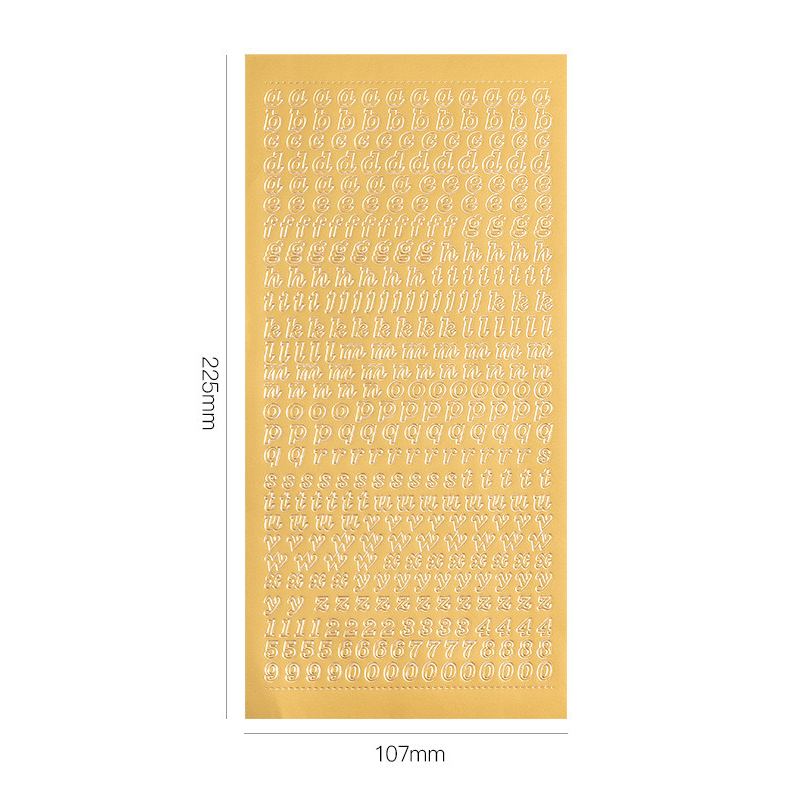 Alphabet Sticker Sheet