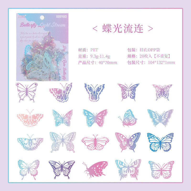 Crystal Butterfly Stickers