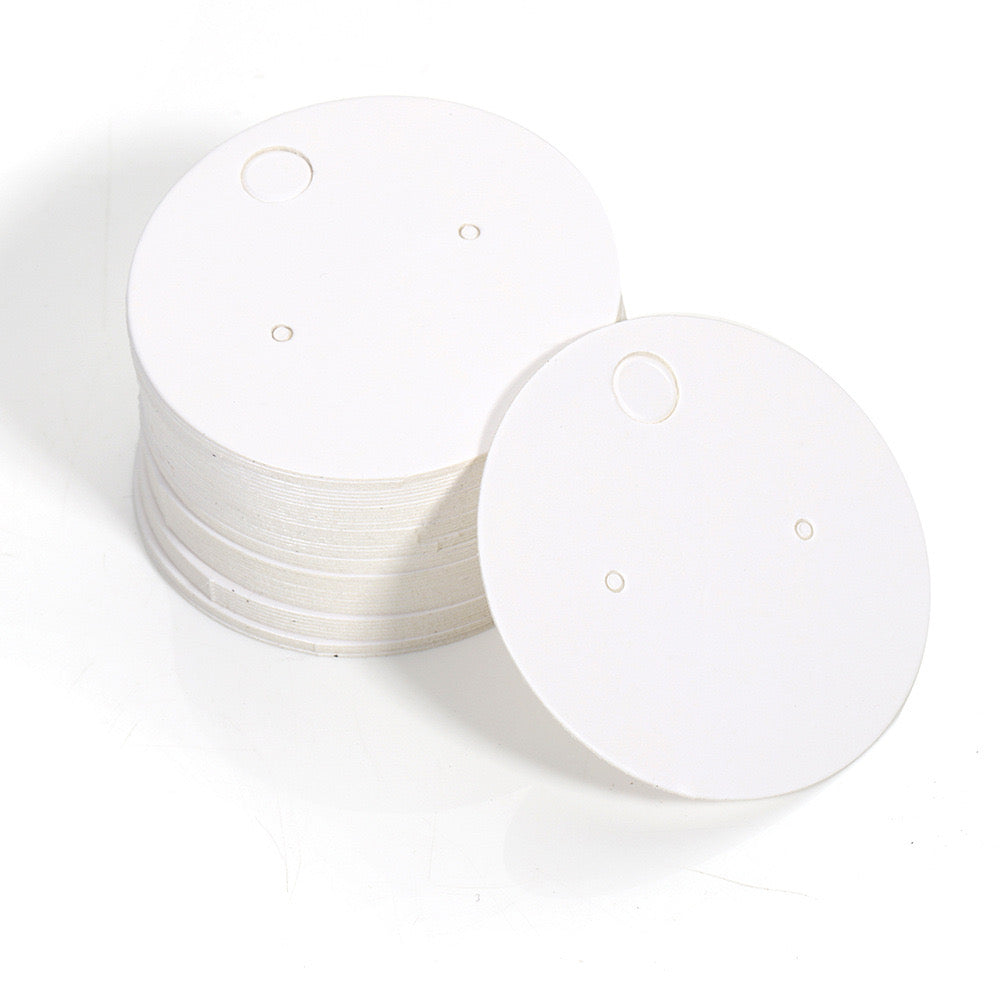 Stud Earrings Necklaces Display Cards