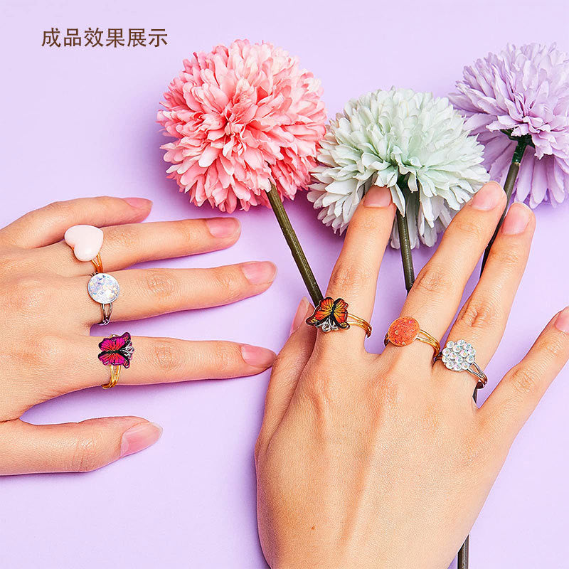 Adjustable Silver Ring Bezel