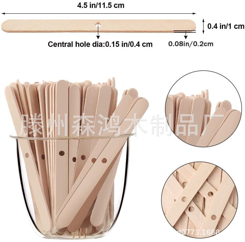 Candle Wooden Wick Holder