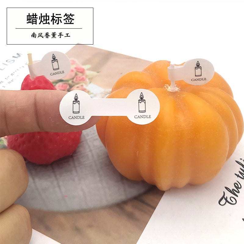 Candle Decorative Sticker Label