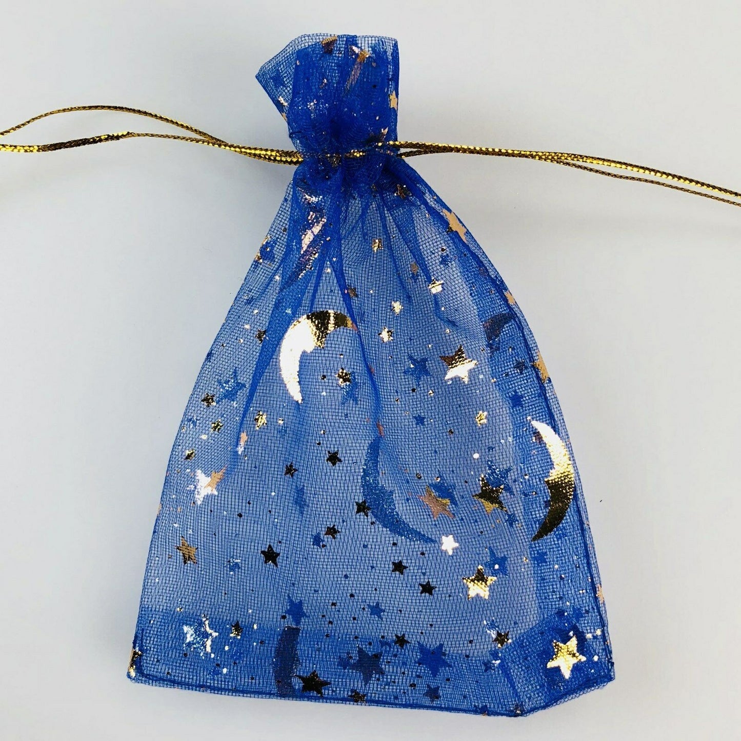 5pcs Moon & Star Organza Drawstring Bag