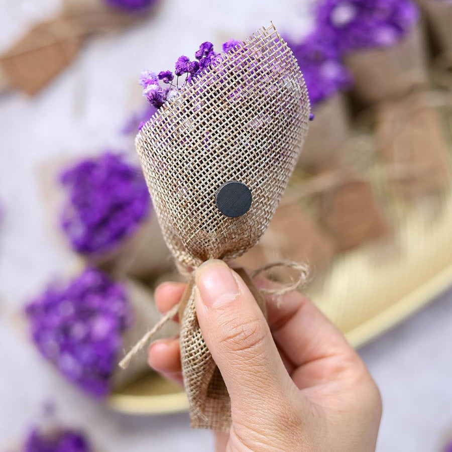 Magnet clip Baby's breath Dried Flowers
