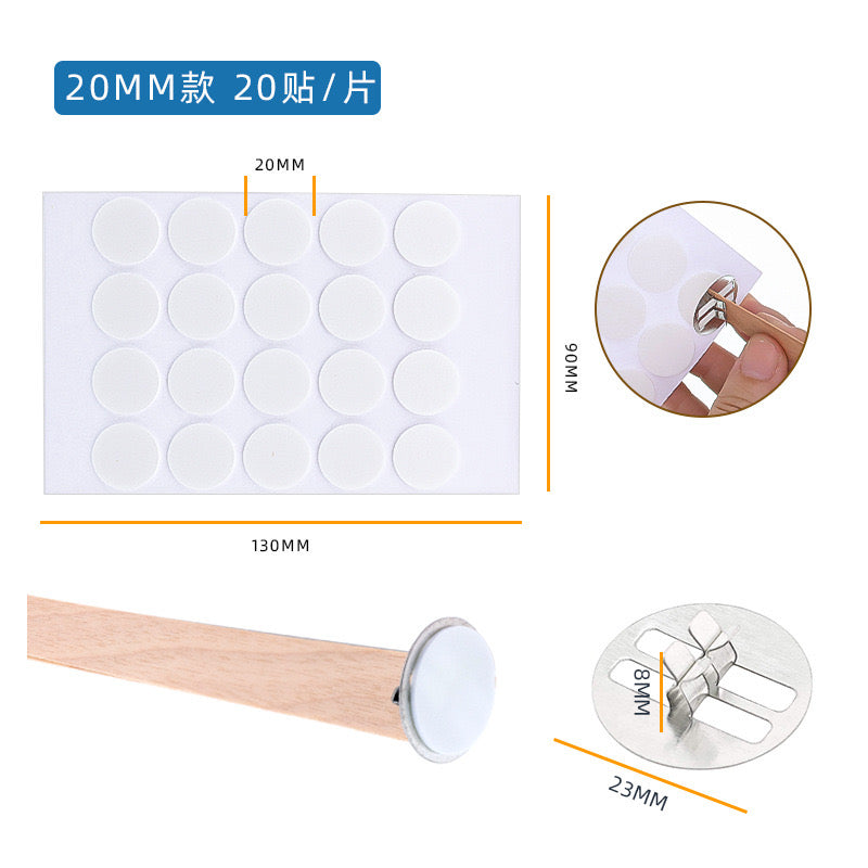 20pcs Candle Wick Stickers