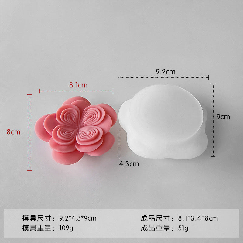 Flower Candle Silicone Mold