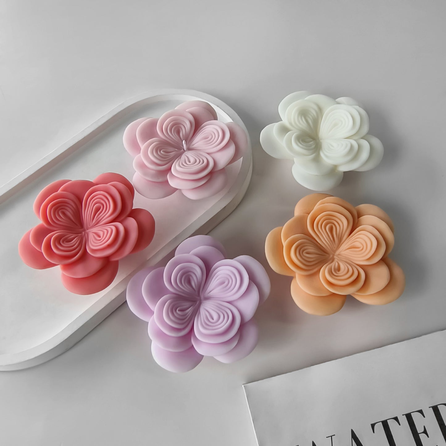 Flower Candle Silicone Mold