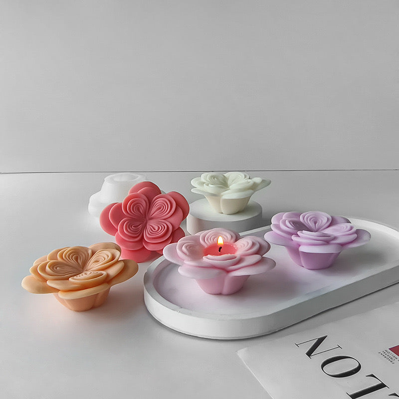 Flower Candle Silicone Mold