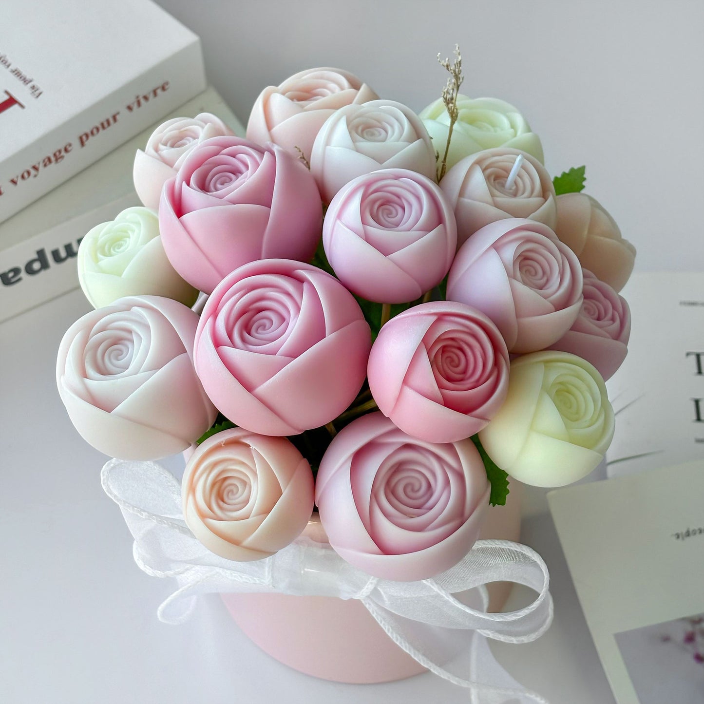 Rose Flower Candle Silicone Mold