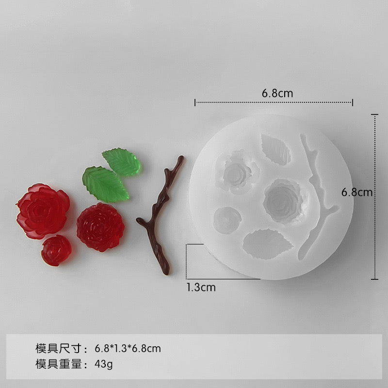 Leaves Branch Silicone Mold