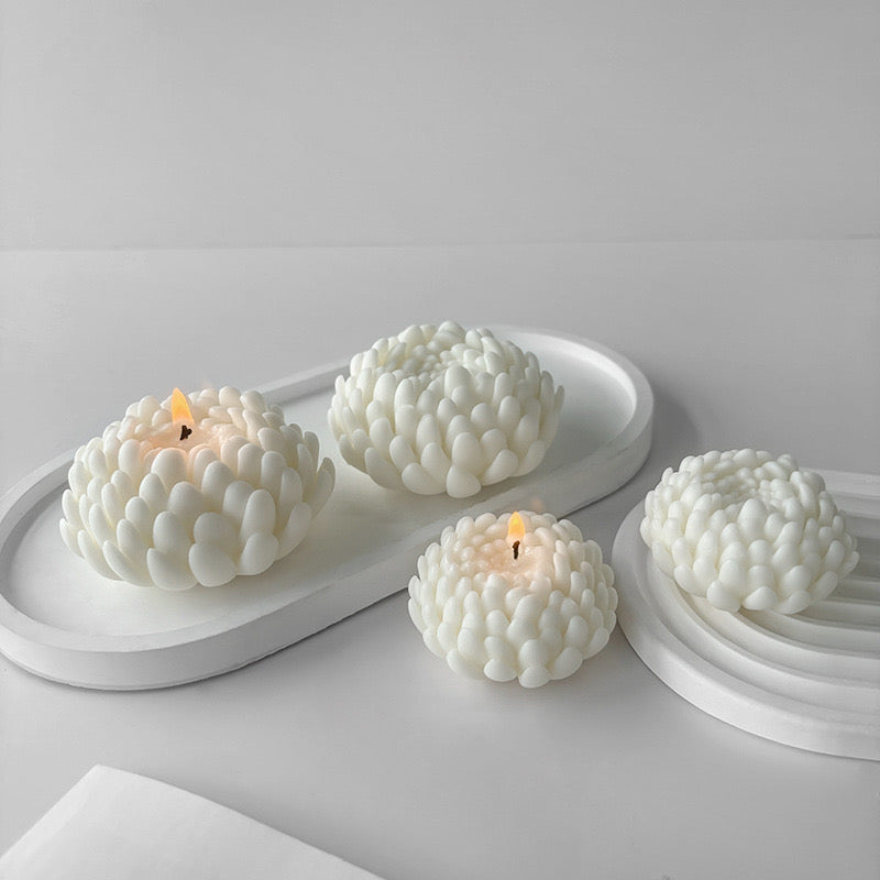 Daisy Flower Candle Silicone Mold