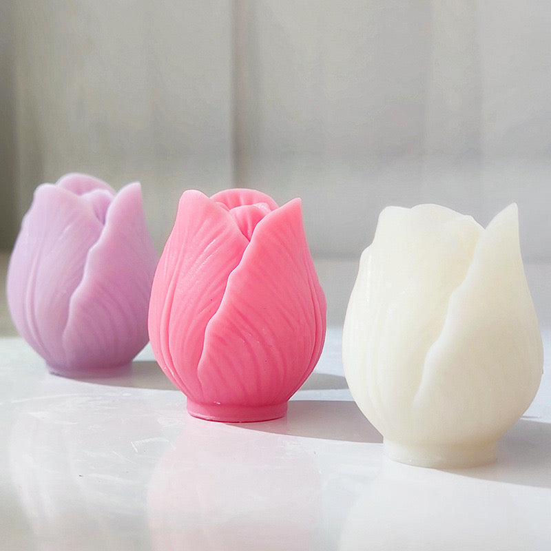 Tulip Flower Candle Silicone Molds