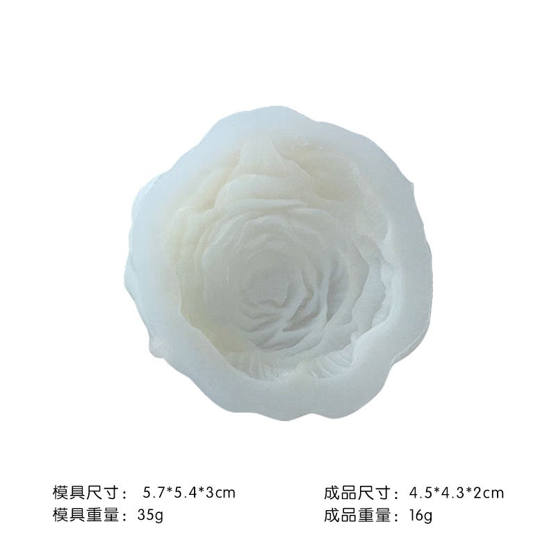 Peony Flower Candle Silicone Mold
