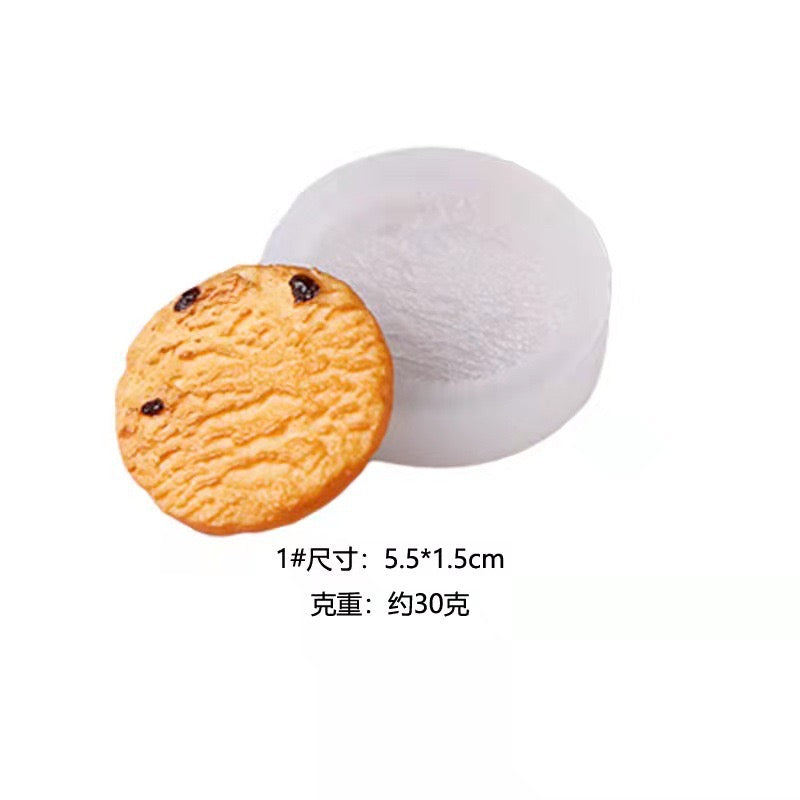 Cookie Biscuit Candle Silicone Mold