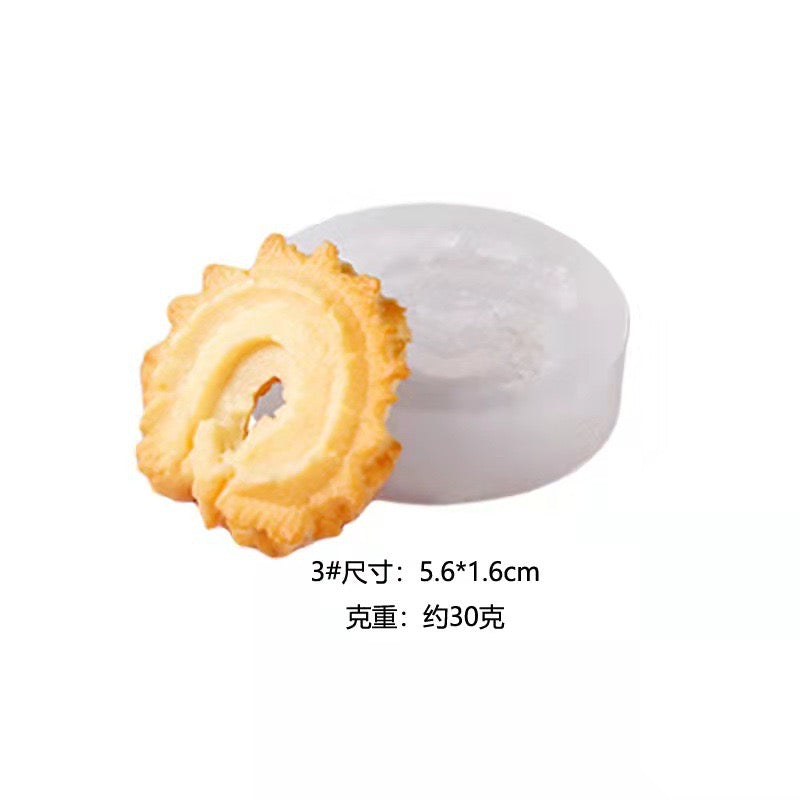 Cookie Biscuit Candle Silicone Mold