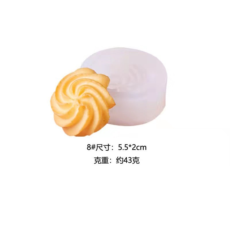 Cookie Biscuit Candle Silicone Mold
