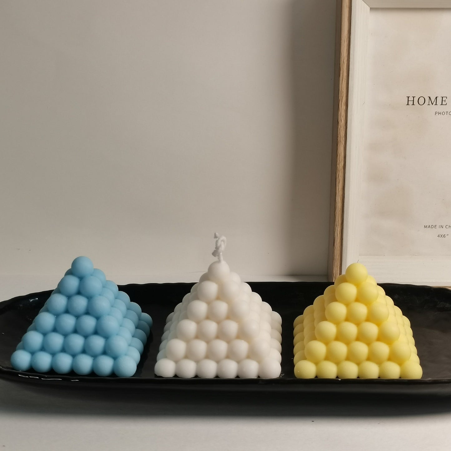 Bubble Pyramid Candle Silicone Mold