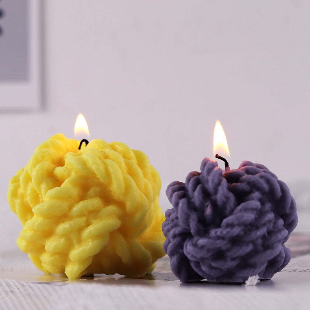 Wool Rope Candle Silicone Mold
