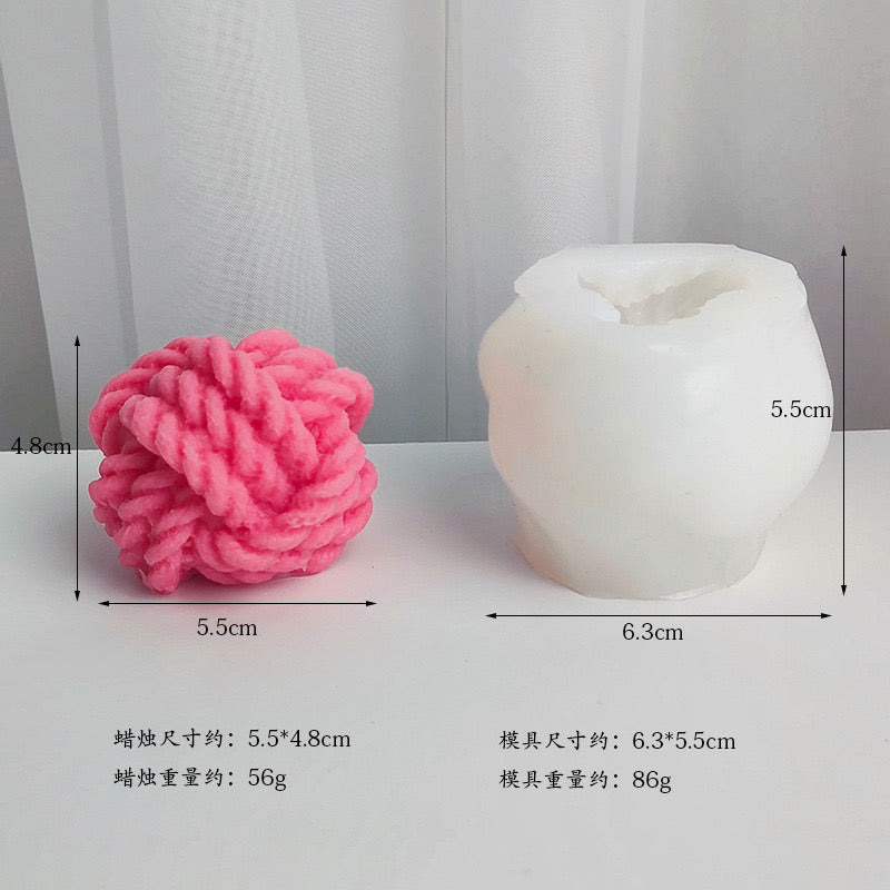 Wool Rope Candle Silicone Mold