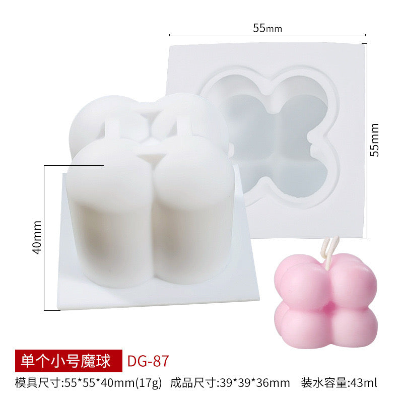 Bubble Cube Candle Silicone Mold