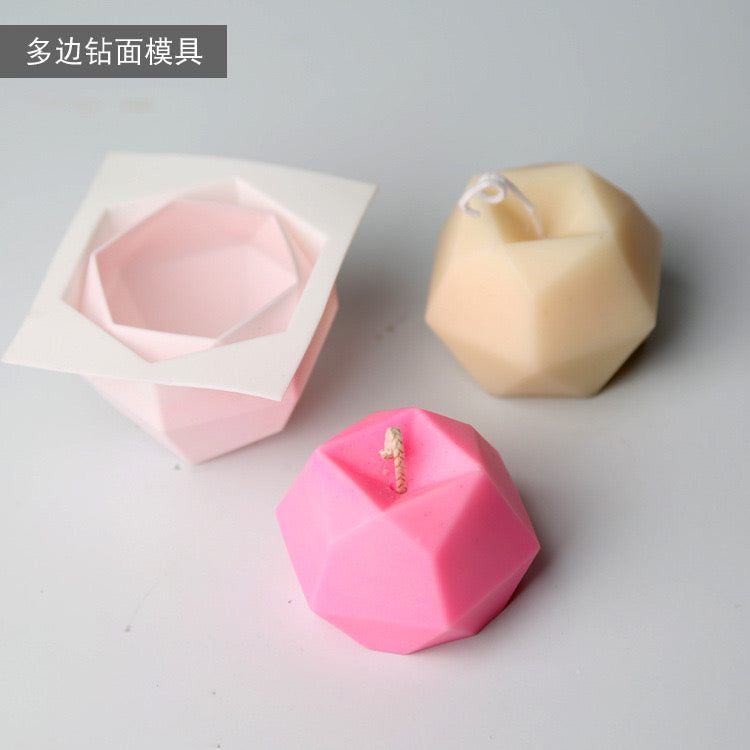 Diamond Candle Silicone Mold