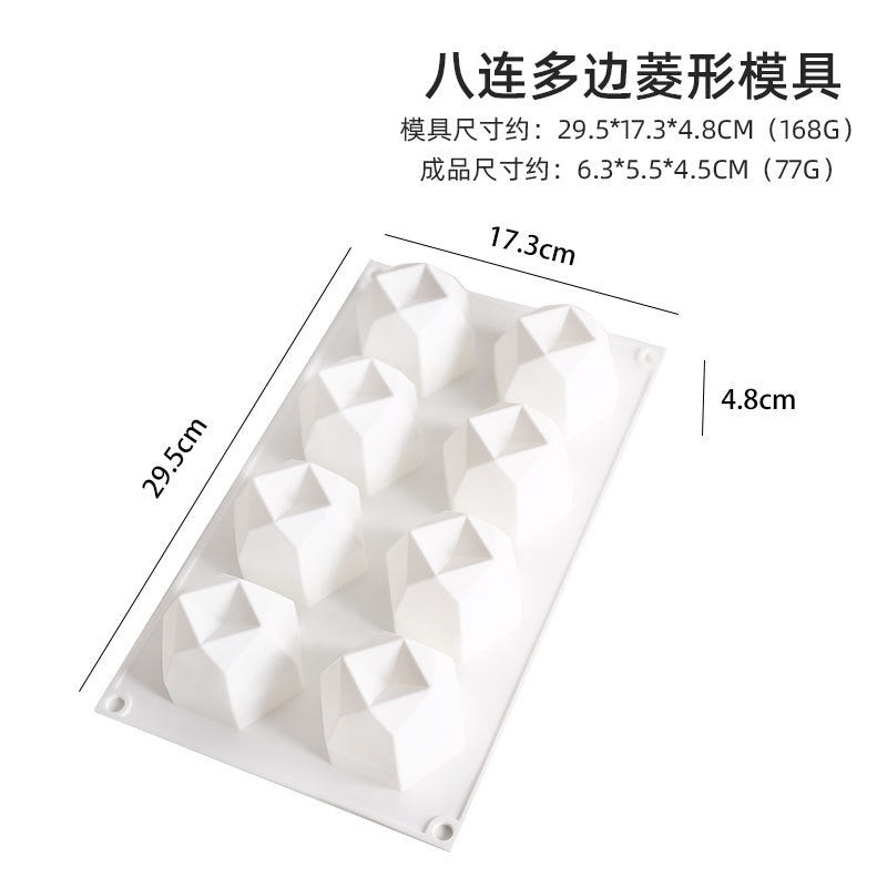 Diamond Candle Silicone Mold