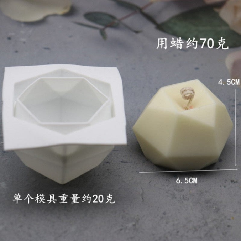 Diamond Candle Silicone Mold