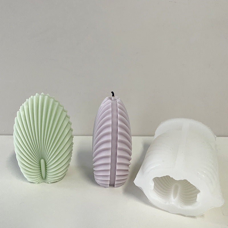 N Stripes 3D Shell Candle Silicone Mold