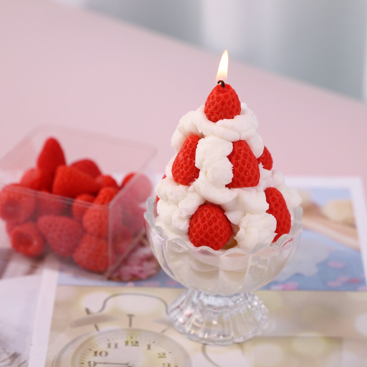 Strawberry Candle Silicone Mold
