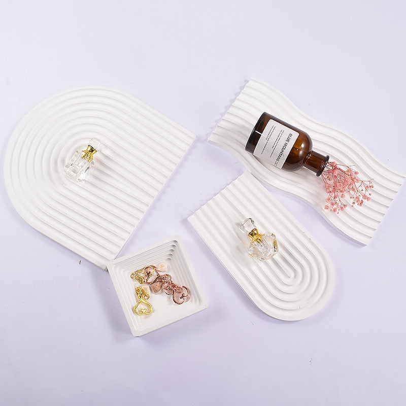 Stripped Arch U-Shape Tray Silicone Mold