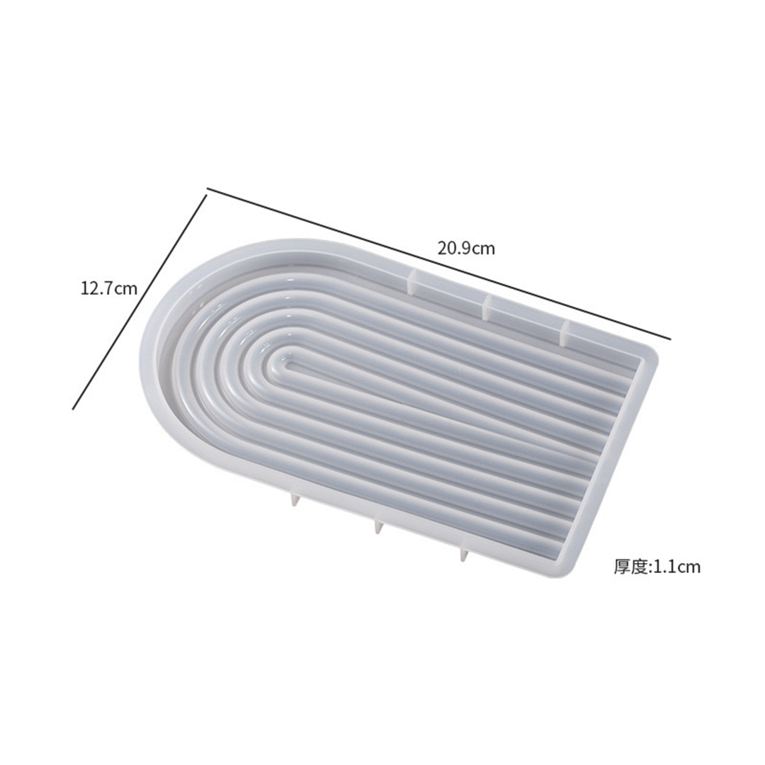 Stripped Arch U-Shape Tray Silicone Mold