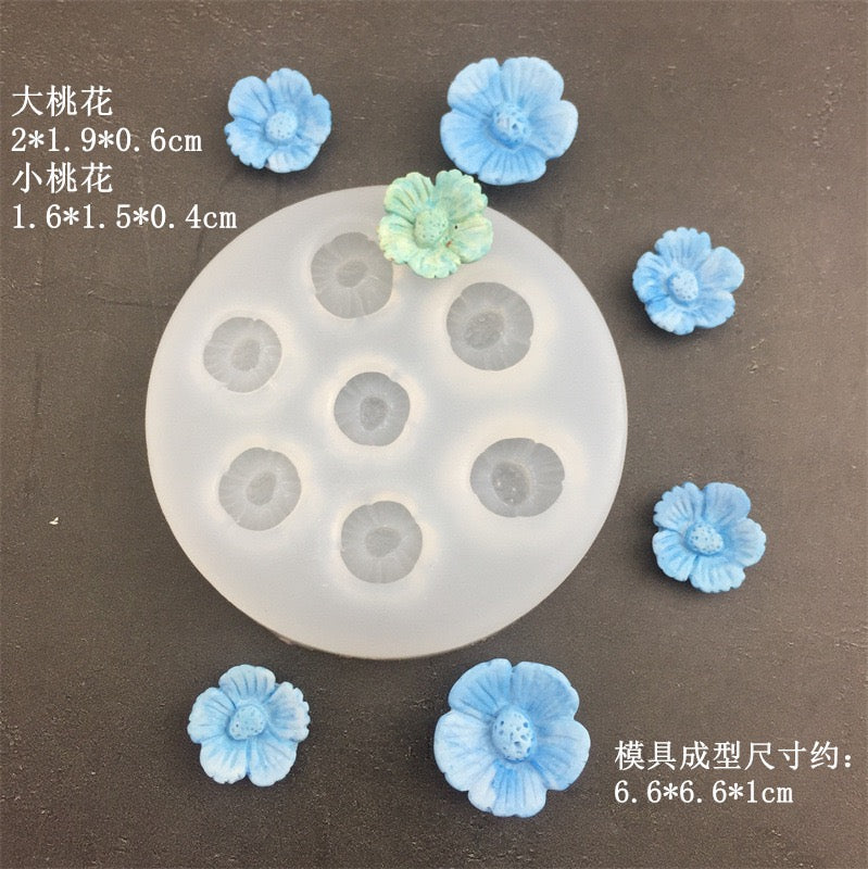 Mini Flower Candle Decor Charm Silicone Mold