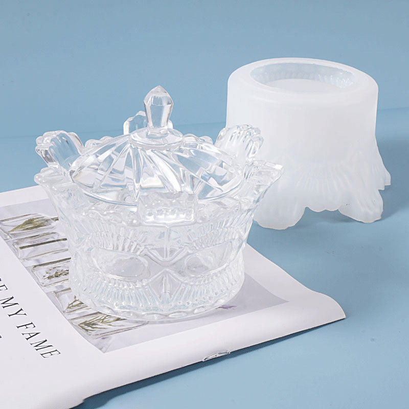 Storage Jar Silicone Mold Crown