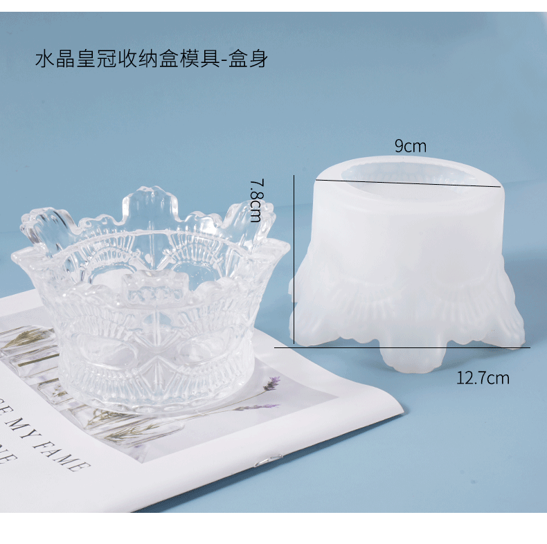 Storage Jar Silicone Mold Crown