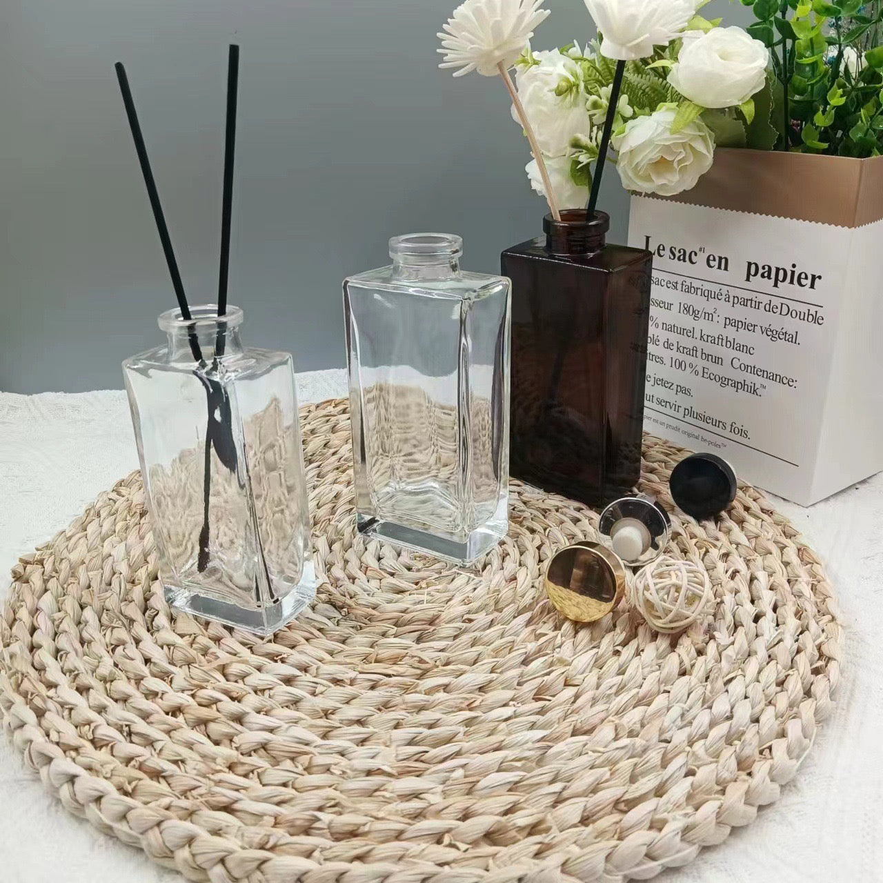 Modern Block Diffuser Bottle/Glass Jar