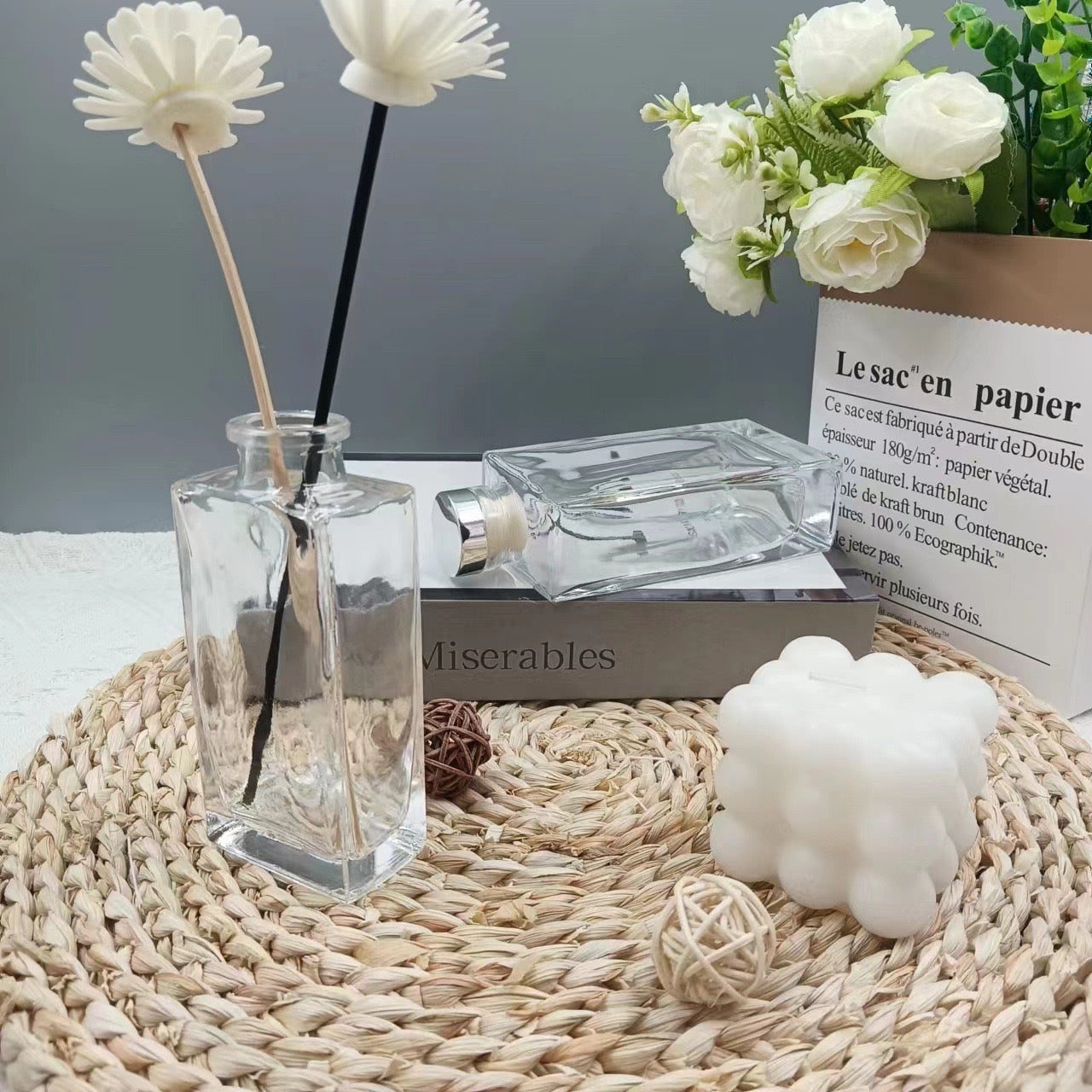 Modern Block Diffuser Bottle/Glass Jar