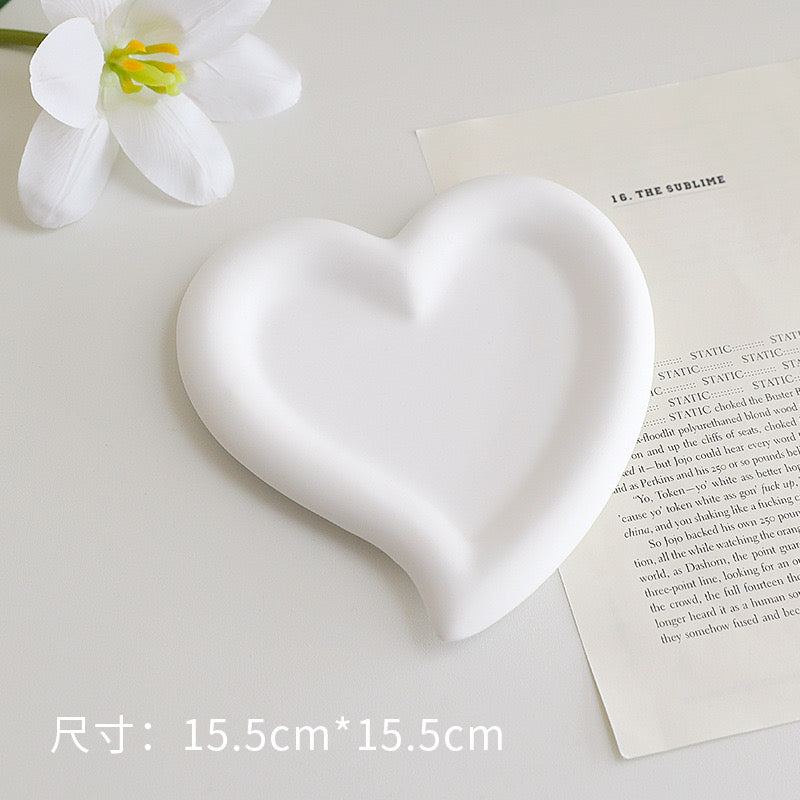 Heart Dish Photo Props Tray