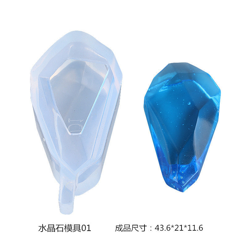 Mini Crystal Decor Jewelry Charm Silicone Mold