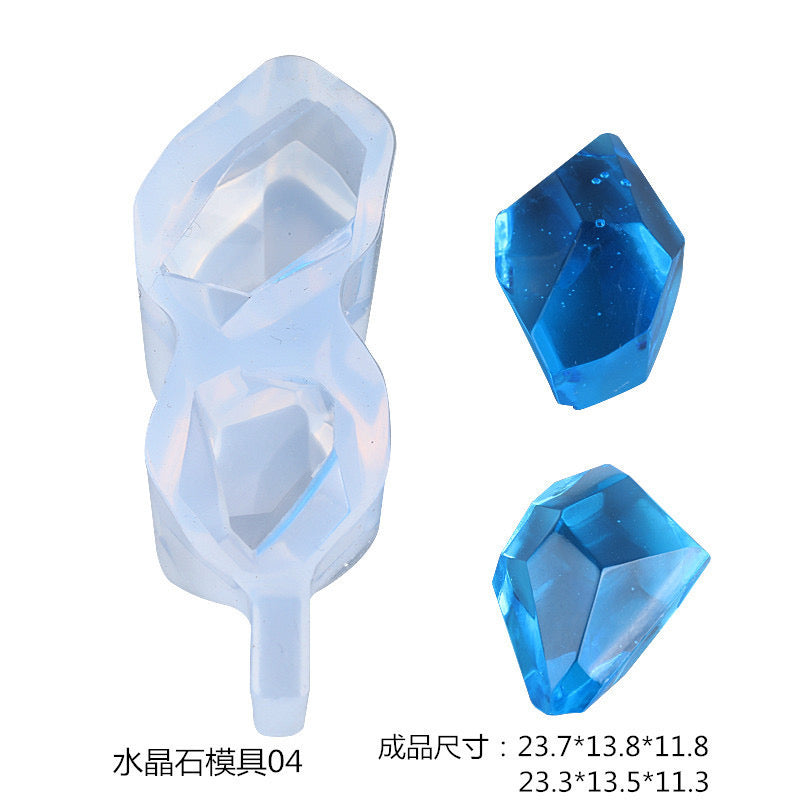 Mini Crystal Decor Jewelry Charm Silicone Mold