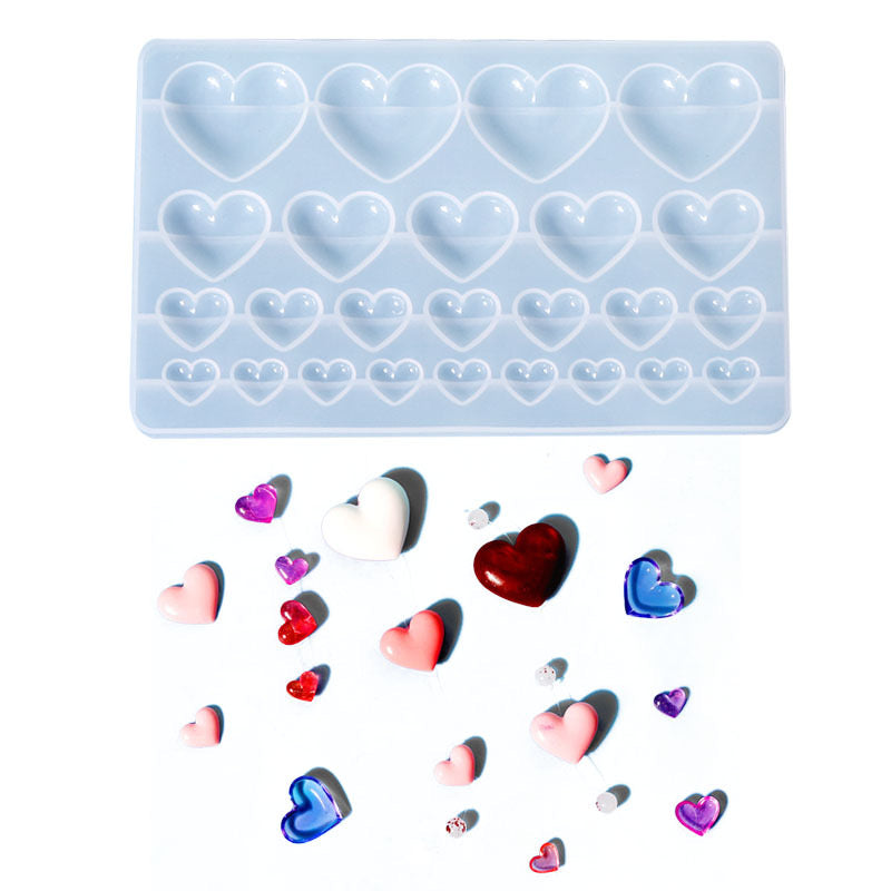 Heart Keychain Silicone Mold