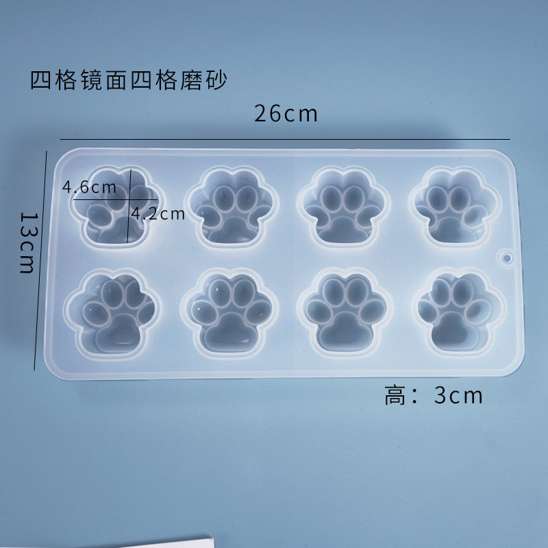 Paw Keychain Silicone Mold