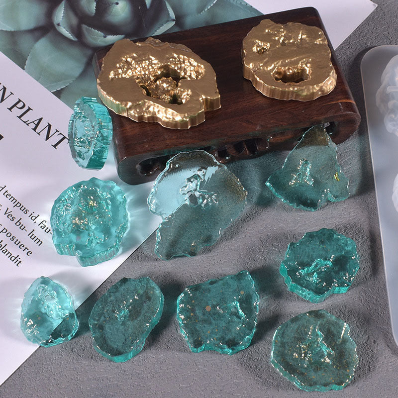 Geode Keychain Popsocket Silicone Mold